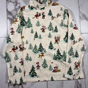 Disney Christmas Print Turtleneck Plus Size 1X